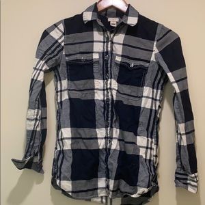 J. Crew Blue Flannel